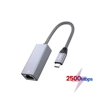 2500mbps usb c ethernet adapter 2 5 gigabit type c to lan rj45 network card for macbook ipad pro usb 3 0 ethernet adapter hub