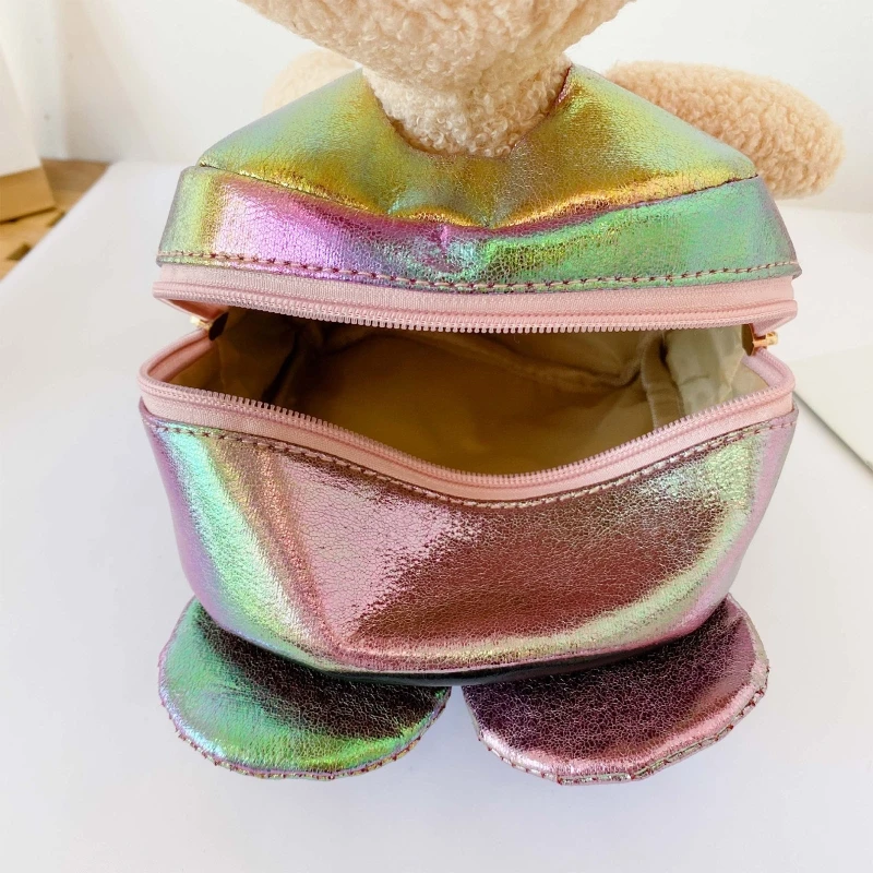 

Cute Cartoon Plush Bear Kids Backpacks Stuffed Animal Toddler Toy for Boys and Girls Outdoor Traveling Kindergarten
