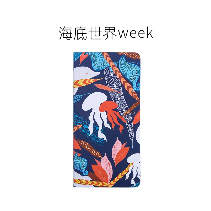 

Портативный Еженедельный блокнот Kinbor, небольшой дневник с твердым лицом, ручной блокнот, портативный блокнот, творческая эффективность, ручной блокнот