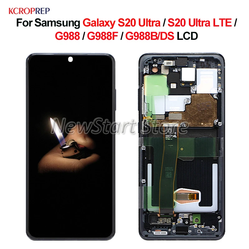 ЖК дисплей с дигитайзером сенсорного экрана для Samsung Galaxy S20 Ultra LTE G988 G988F G988B/DS 6 9