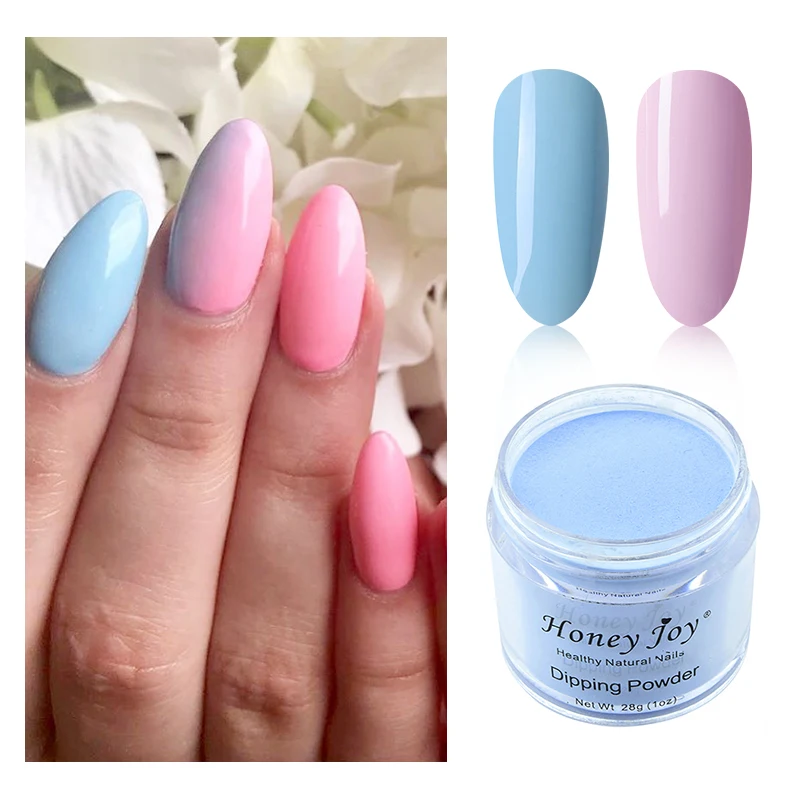 Очень мелкий порошок для ногтей 28 г/кор. окунающий розовый синий фиолетовый без