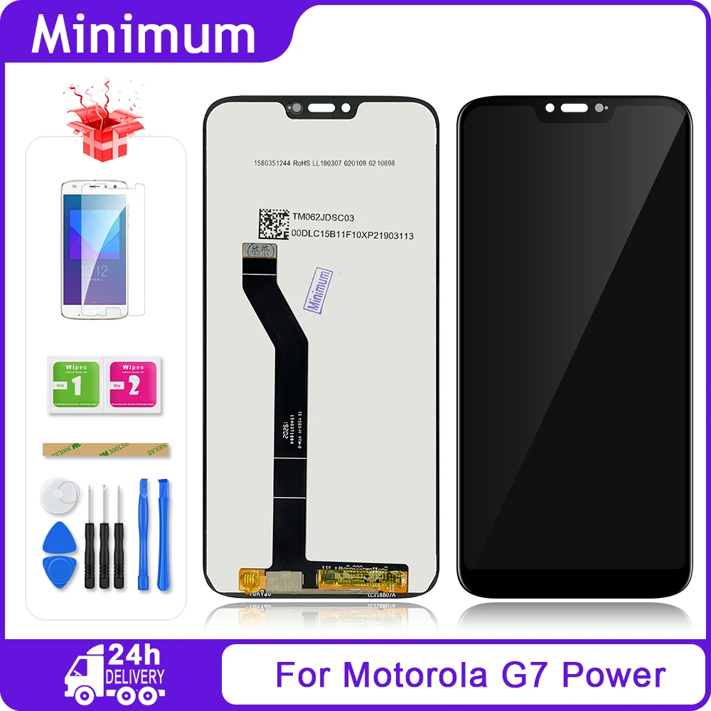 ЖК дисплей 6 2 дюйма для Motorola Moto G7 Power XT1955 сенсорный экран дигитайзер в сборе