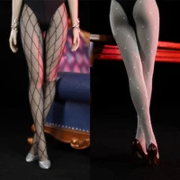 ft017 in stock 16 scale sexy female figure accessory grid pattern black pantyhose stocking model for 12 body