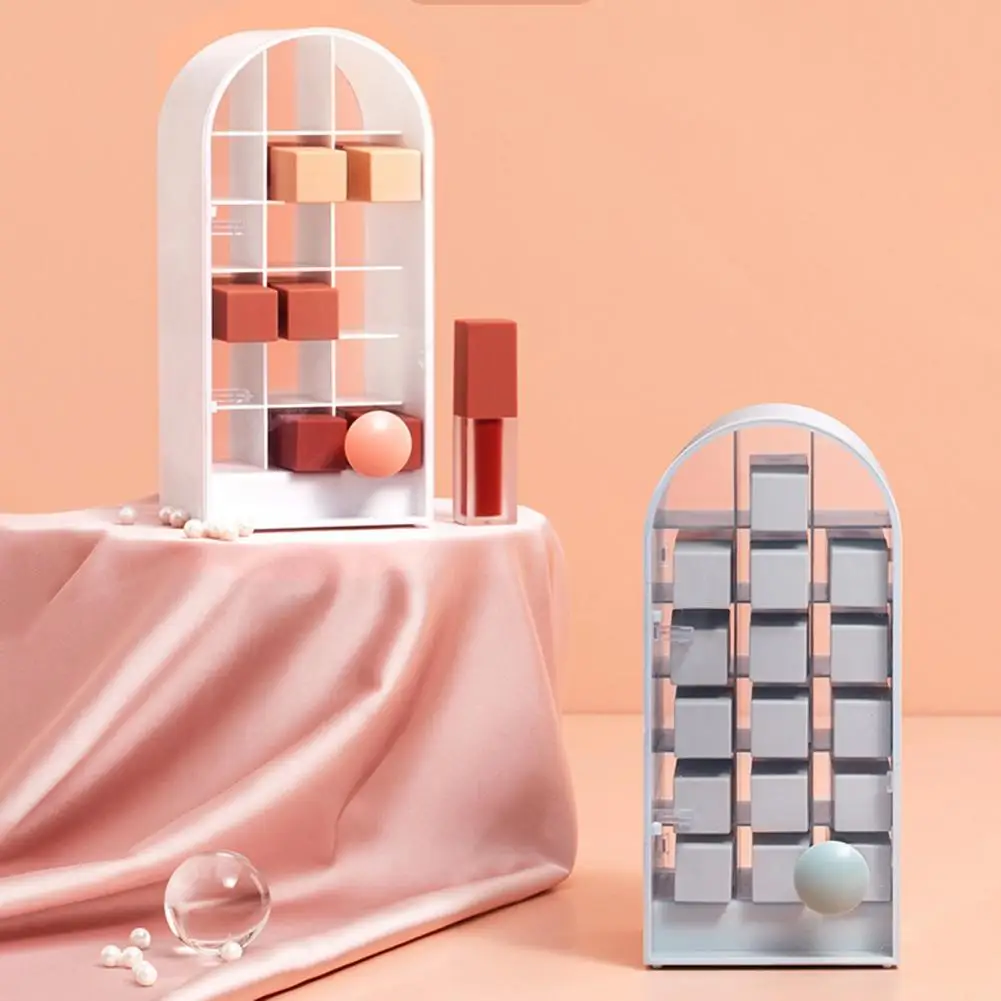 

18 Сетка губная помада ящик для хранения с ручкой прозрачный мелких предметов, косметики, органайзер для косметики, настольный контейнер для...