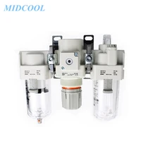 Modular F.R.L. Units  Air Combination Air Filter + Regulator + Lubricator AC-B Series AC50 AC60 AC50-10/06/10G/06G/06D/10D-B