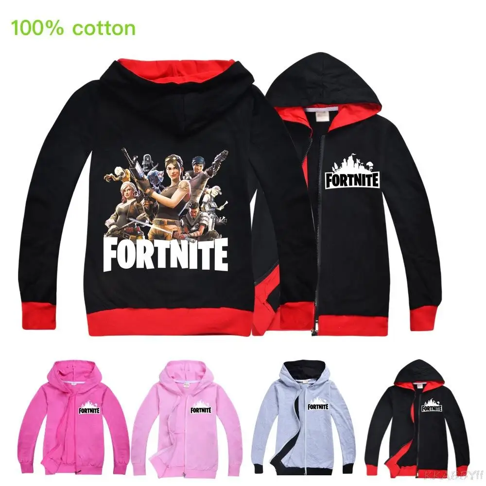 Повседневная Осенняя Толстовка Fortnites для девочек и мальчиков толстовка с