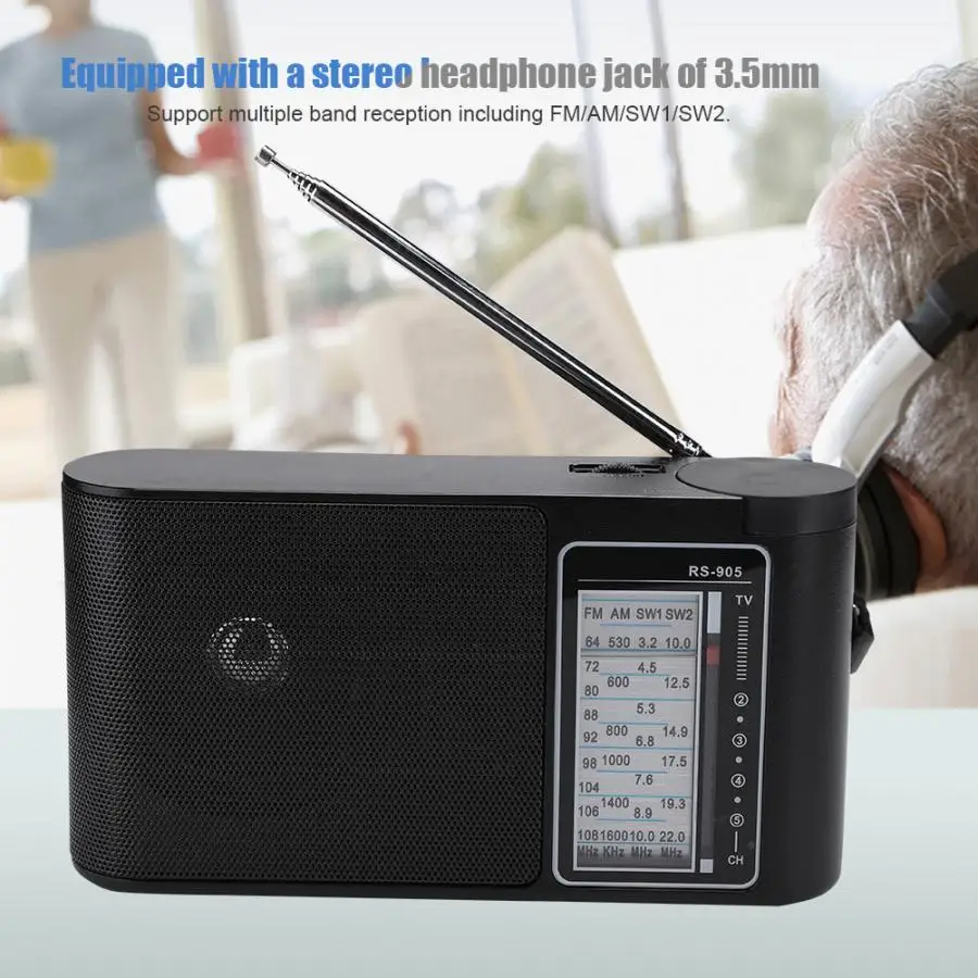 Портативный многодиапазонный FM/AM/SW1/SW2 Высокочувствительный Профессиональный