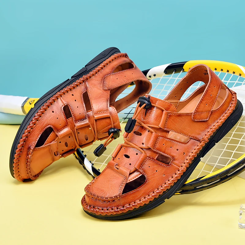 

Man Sandals 2019 Summer Mens Summer Sandles Sandalias Piel Sandale Homme Sport Sandals For Men Sandal Shoes Hombre Cuero
