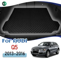for audi q5 2013 2016 custom leather car trunk mats rear trunk floor mat tray carpet cargo liner accessories