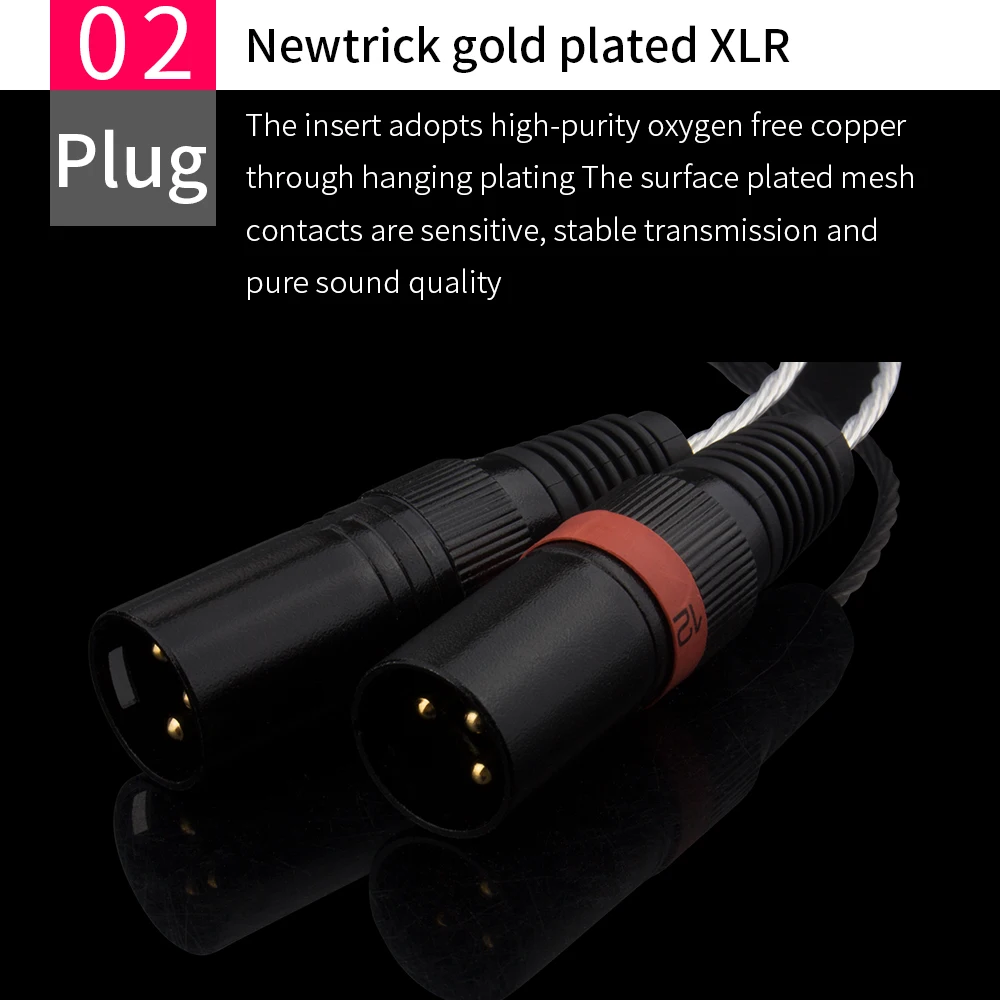 Аудиокабель с серебряным покрытием Hi-Fi 2 5 мм TRRS сбалансированный к XLR мужскому