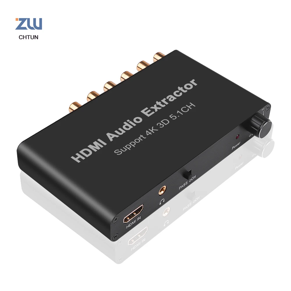 Лидер продаж 5.1CH HDMI аудио экстрактор декодирование коаксиальный к RCA AC3/DST to 5 1