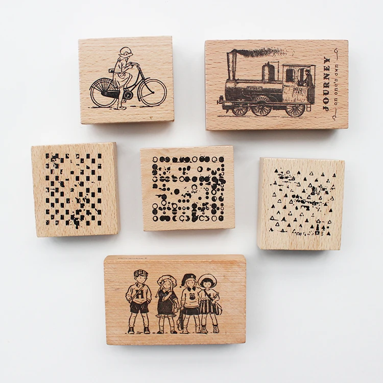 moodtape vintage wood clear stamp for DIY scrapbooking/photo album Decorative stamp vegetation plant rubber stamp seal