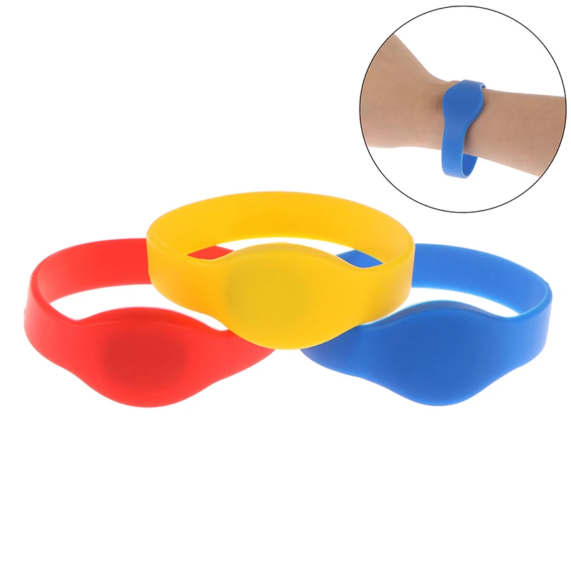 1pc 125khz EM4100 TK4100 Wristband RFID Bracelet ID Card Silicone Band Read Only Access Control 3 Colors | Безопасность и защита