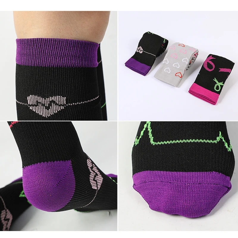 

Women Men Compression Socks Knee Socks Knee High Stocking Long Running Sports Soccer Socks SK88