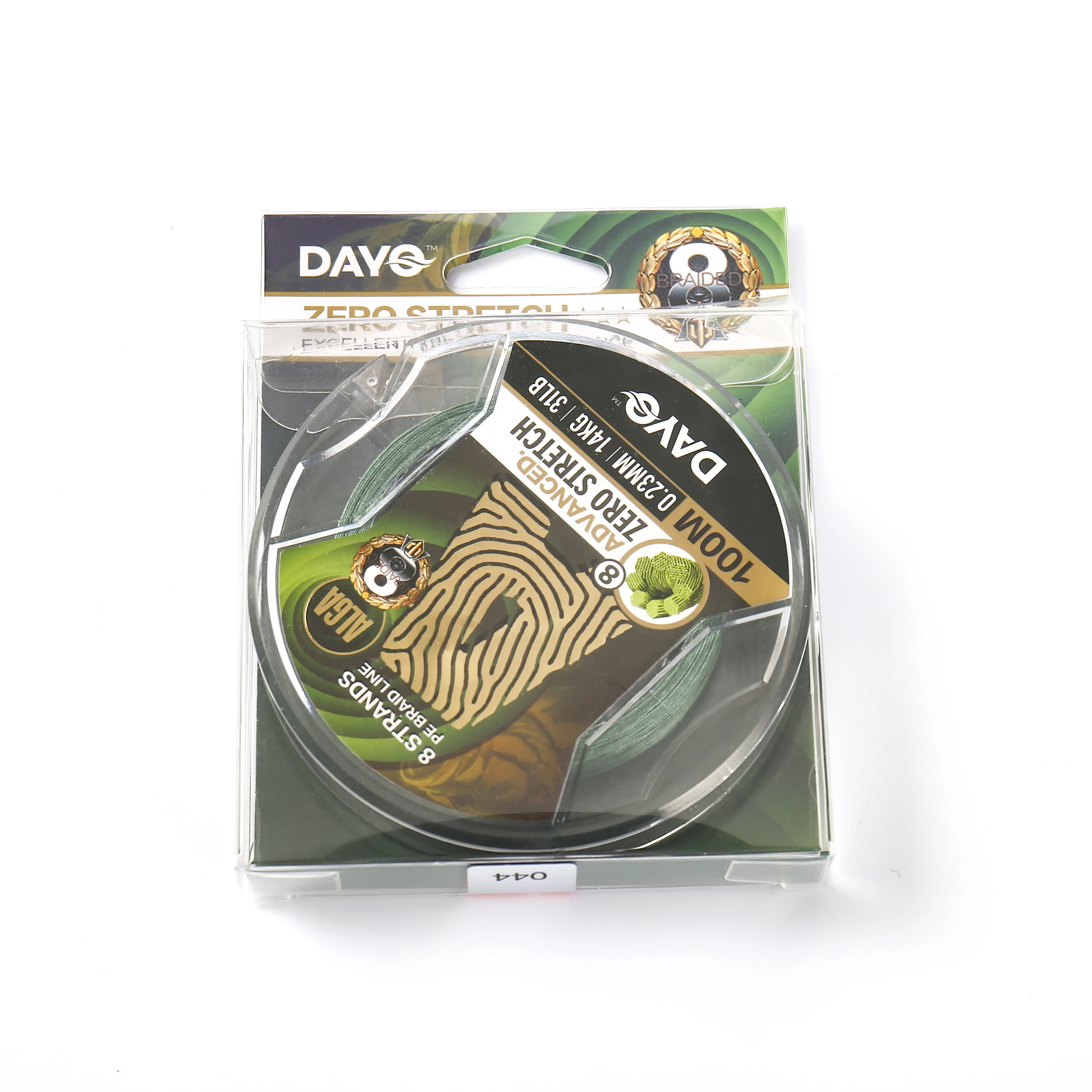 Рыболовная леска DAYO 8 нитей Dyneema код 618110 наименование ALGA длина 100 м размер 0 06 40