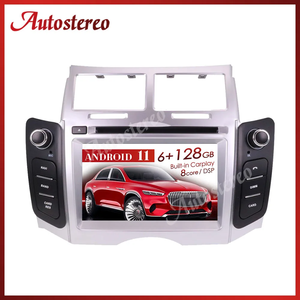 

Android 11 128G For Toyota Yaris 2005-2011 Car GPS Navigation Multimedia Player Auto Radio Stereo Head Unit Carplay IPS Screen