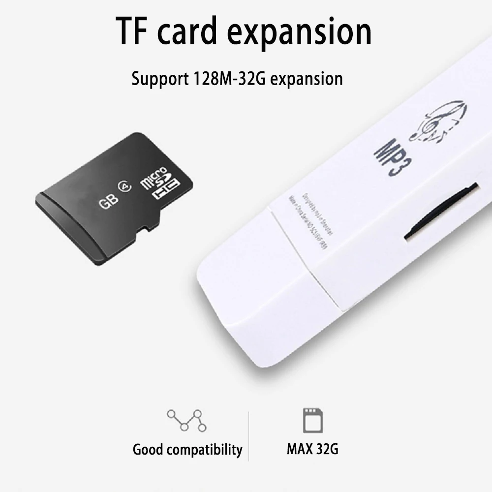 MP3-плеер USB в линии портативный полосы Спорт без потерь Звук Музыка Медиа