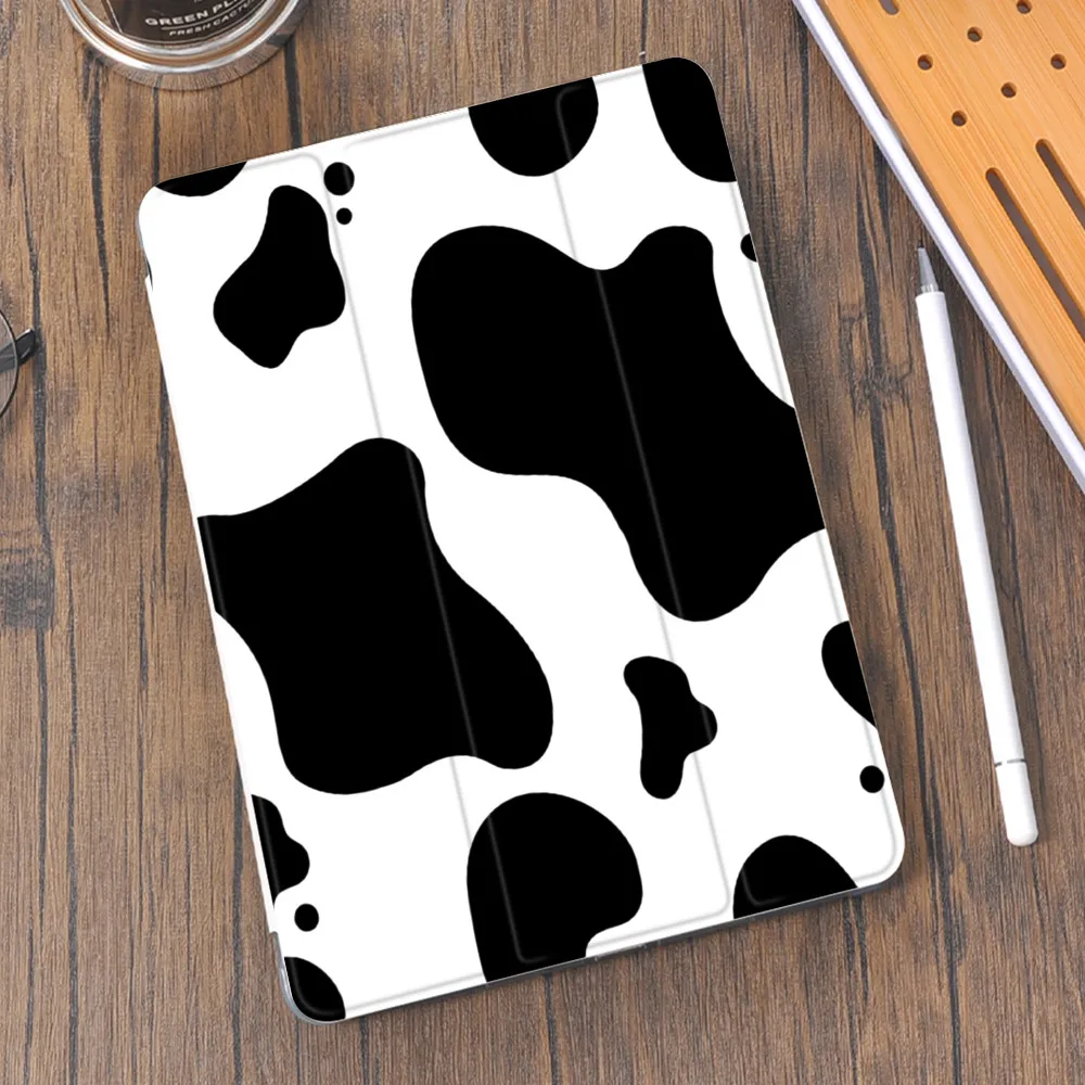

Animal Pattern Cow for Air 4 iPad Case Cute Pencil Holder 10.2 8th 2020 7th 12.9 Pro 11 2018 Mini 5 Cover Silicone 10.5 Air 2
