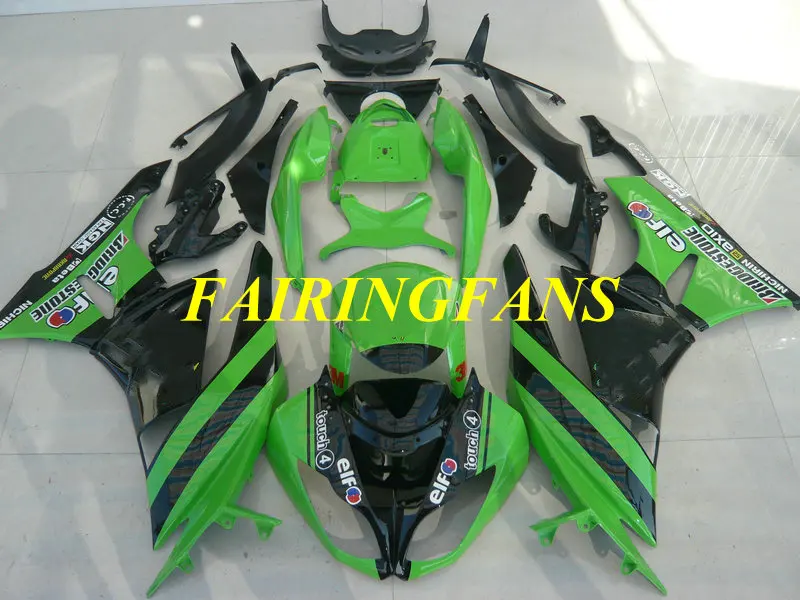 Комплект обтекателей для KAWASAKI Ninja ZX6R 636 09 10 11 12 ZX 6R 2009 2010 Обтекатели кузова зеленого