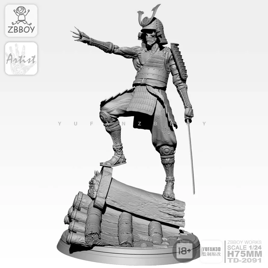 Наборы фигурок из смолы 1/24 модель скелета воина Самосборная TD-2091 | Игрушки и хобби