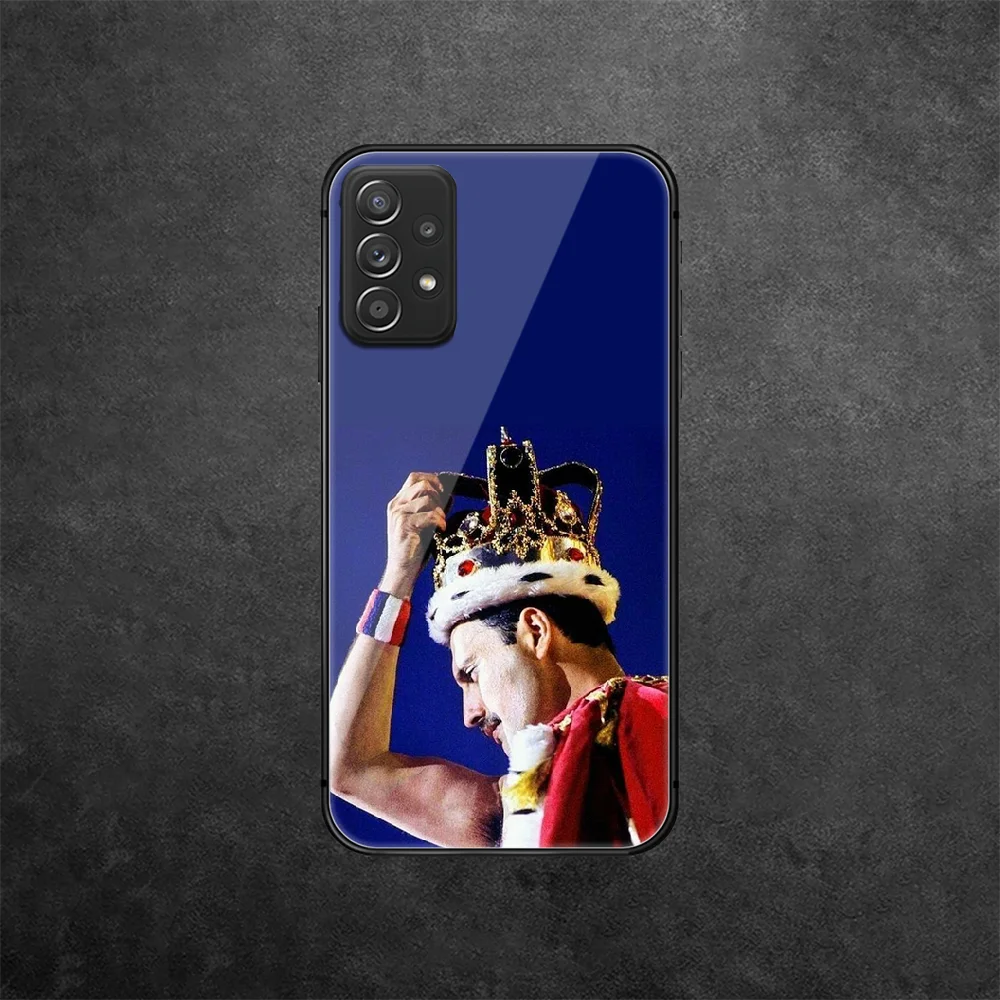 

Queen Freddie Band Tempered Glass Phone Case Cover For Samsung Galaxy A 10 12 20 E 21 30 32 50 40 51 52 70 71 72 S Prime Fashion