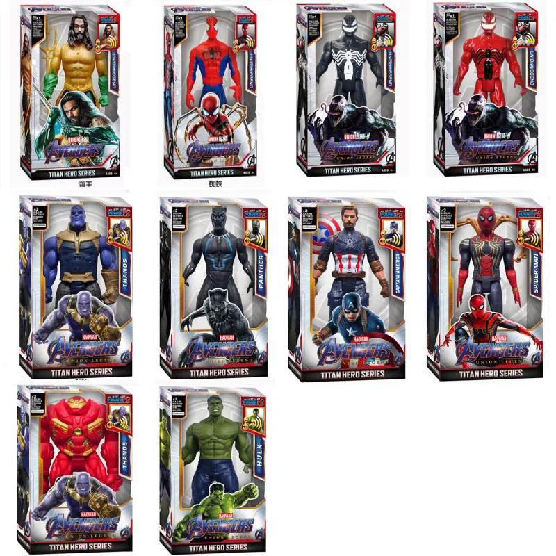 Экшн-Фигурка мстители Disney 12 дюймов танос Черная пантера Капитан Америка Тор