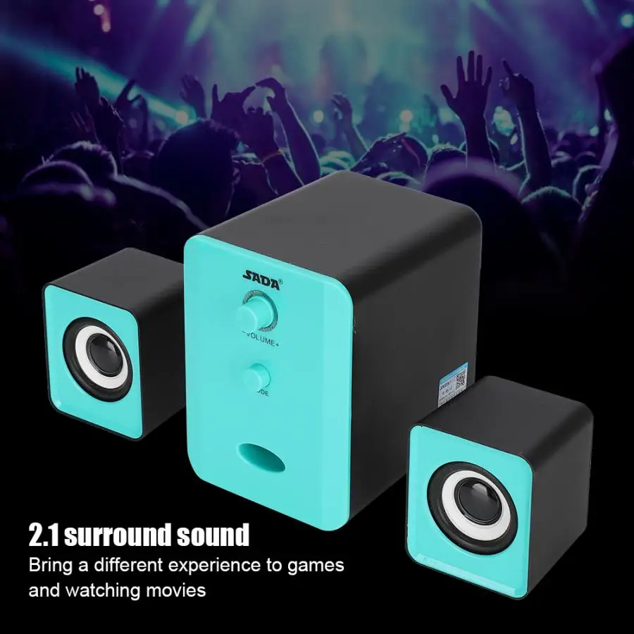 SADA Mini USB Bluetooth колонка с усиленными басами для настольного компьютера ноутбука
