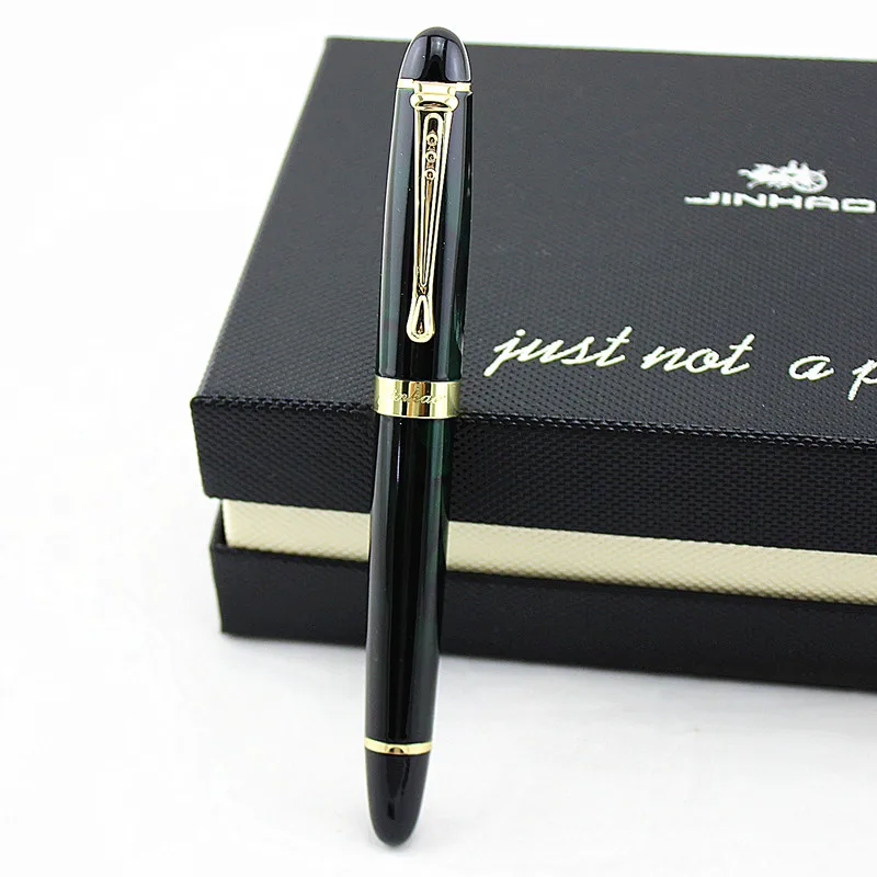 Высокое качество Iraurita перьевая ручка Роскошный Jinhao 450 полностью металлические золотые ручки с зажимом канцелярские принадлежности для офиса и школы