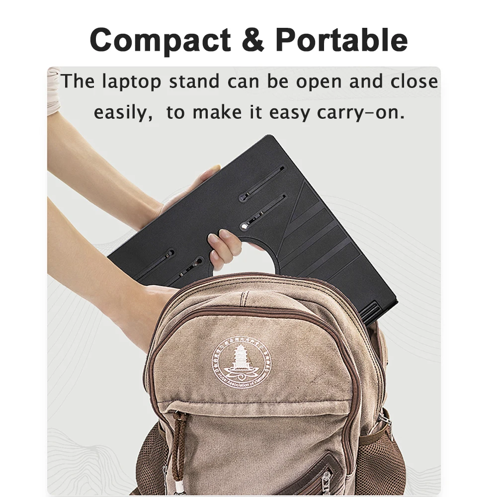 

Portable Adjustable Laptop Stand Foldable Base Laptop Holder For Macbook Pro Air iPad Support Notebook Stand With Phone Holder