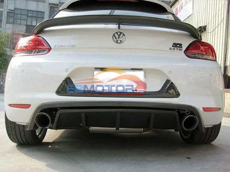 Средний задний спойлер Настоящее покрытие из углеродного волокна для Volkswagen VW Scirocco ABT Стиль 2009- V037