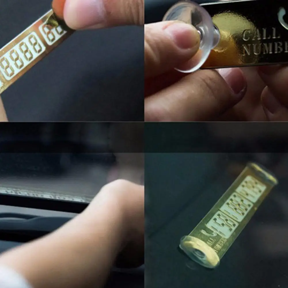 

Car Styling Luminous Temporary Parking Card Night Light Phone Number Card Plate Park Stop In Car-Styling Accessories