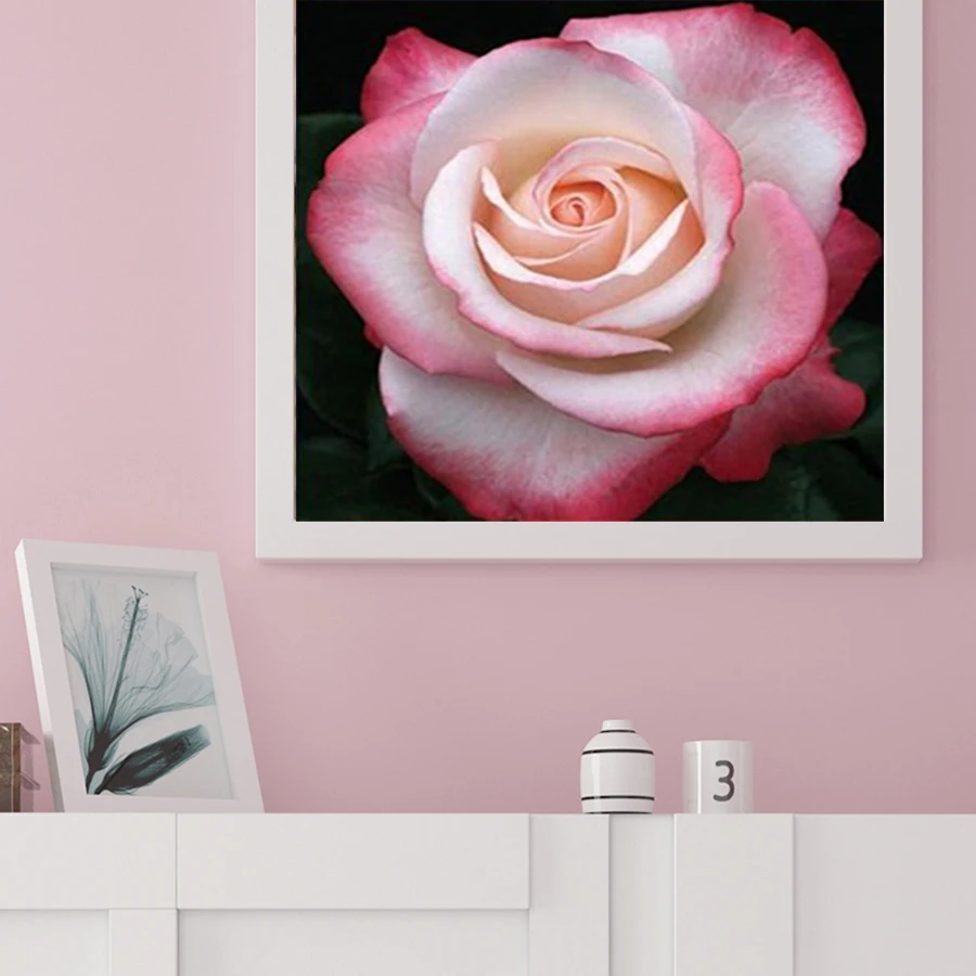 Алмазная 5D Вышивка полный набор цветы круглые стразы картины 3D живопись вышивка