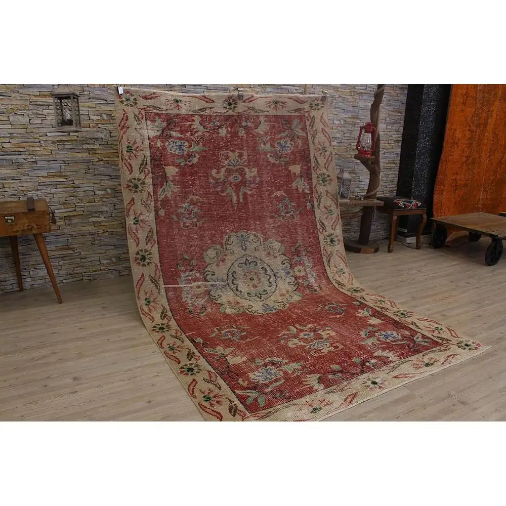 

Unique Real handmade Wool Rug, Unique Area Rug Livingroom Bedroom Kitchen Rug, 2391