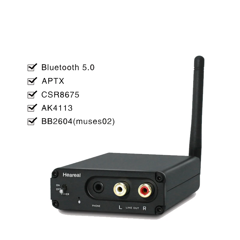 Lusya Csr8675 Bluetooth 5 0 Aptx HD аудио приемник ES9023 DAC декодирование с антенной поддержка 24bit