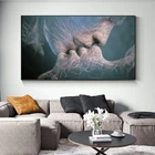 Картина маслом SOURBAN Love Kiss на холсте, скандинавский Настенный декор