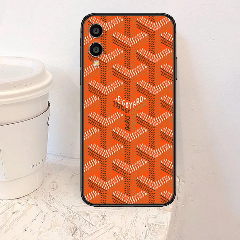 

Goyard Design Colourful Phone Case For Huawei Honor 6A 7A 7C 8 8A 8X 9 9X 10 10i 20 Lite Pro Play black Prime Luxury Cover Tpu