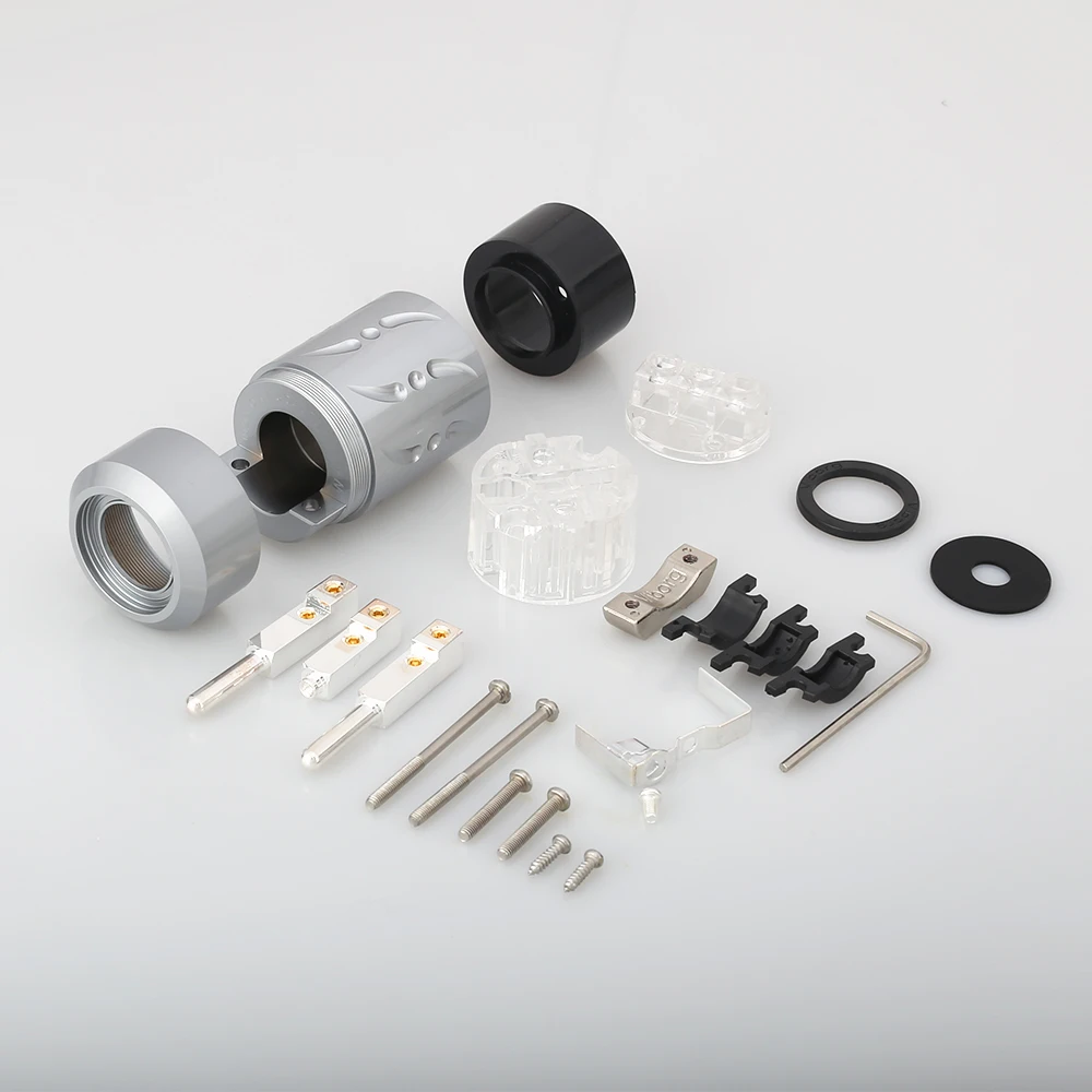 1 пара медные посеребренные штекеры из алюминиевого сплава 20 мм | Электроника