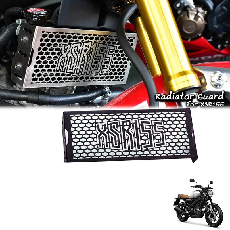 

Motorcycle Radiator Protector Grill Guard Protective Cover for YAMAHA XSR155 2019-2020 Water Cooler Protection Black