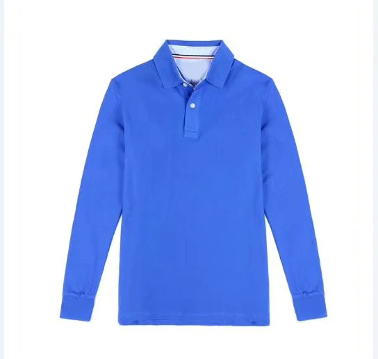 Hombre tommi polo Топ Мужская рубашка с длинным рукавом вышивкой homme Классическая мода