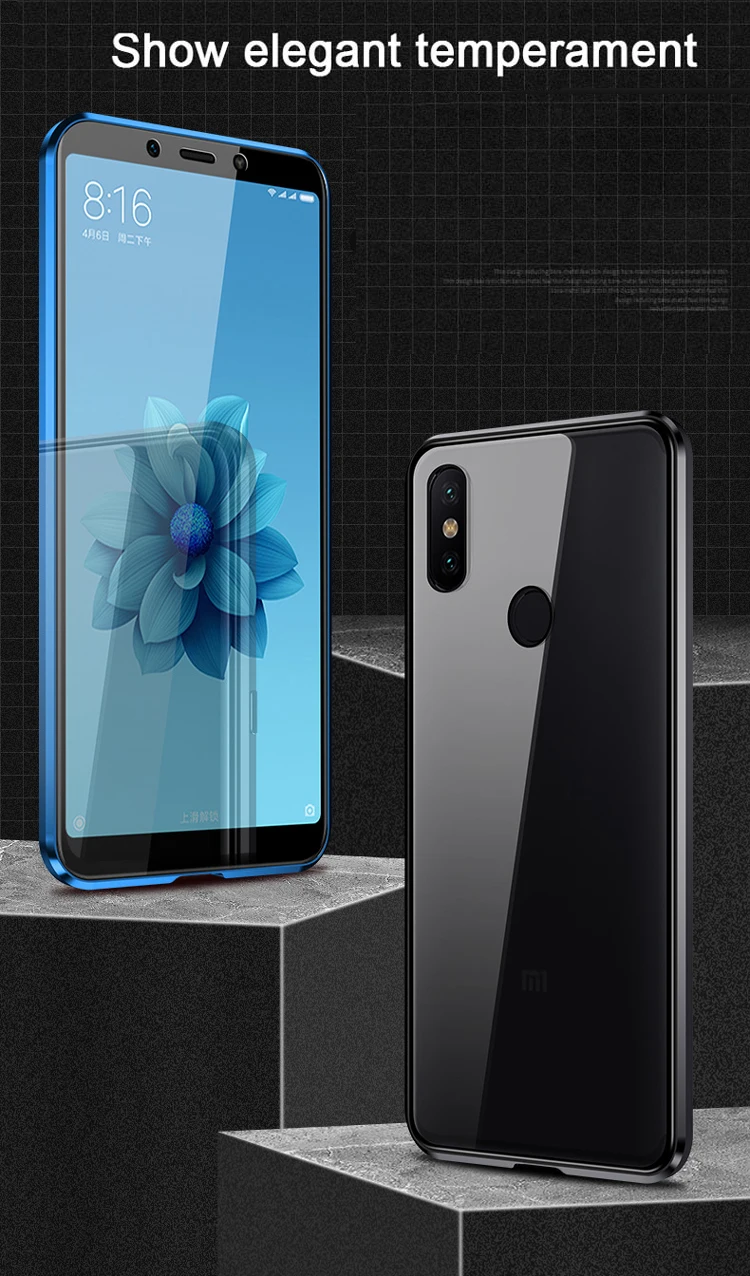 full magnetic case for realme 5 pro 6 pro 5i 6i c3 phone cover back glass case for realme c11 magnet protective phone case free global shipping