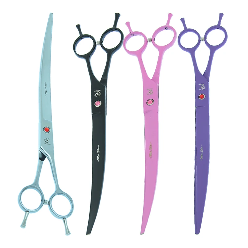 

Ножницы для груминга домашних животных, 24 см, из японской стали, 9,0 дюйма, для больших собак, режущие ножницы, изогнутые тиджеры, триммеры для ...