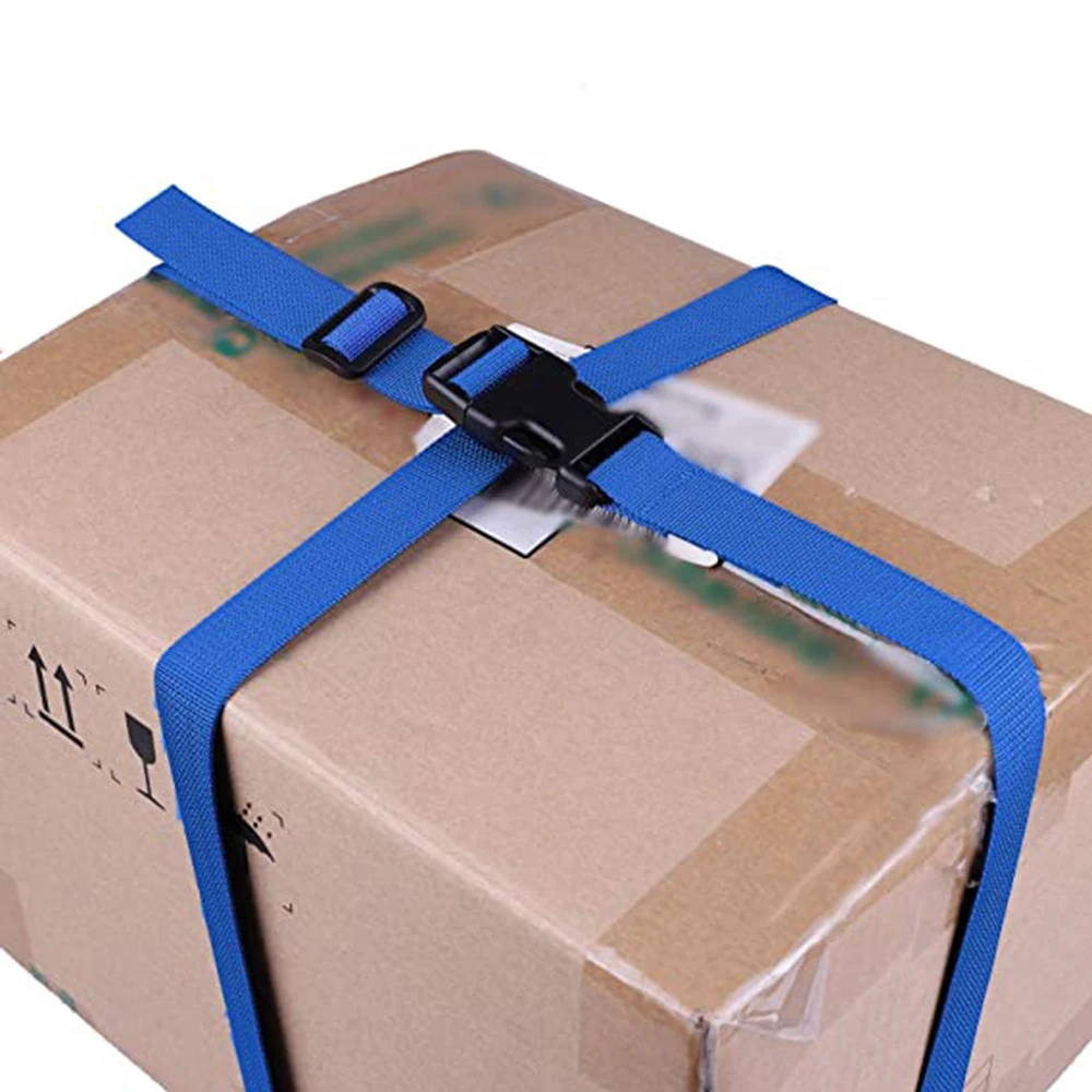 74" Nylon Luggage Bundling Packing Straps Travel Buckle Lock Tie Down Binding Belt Baggage Packing Protective Belt for Car Moto images - 6