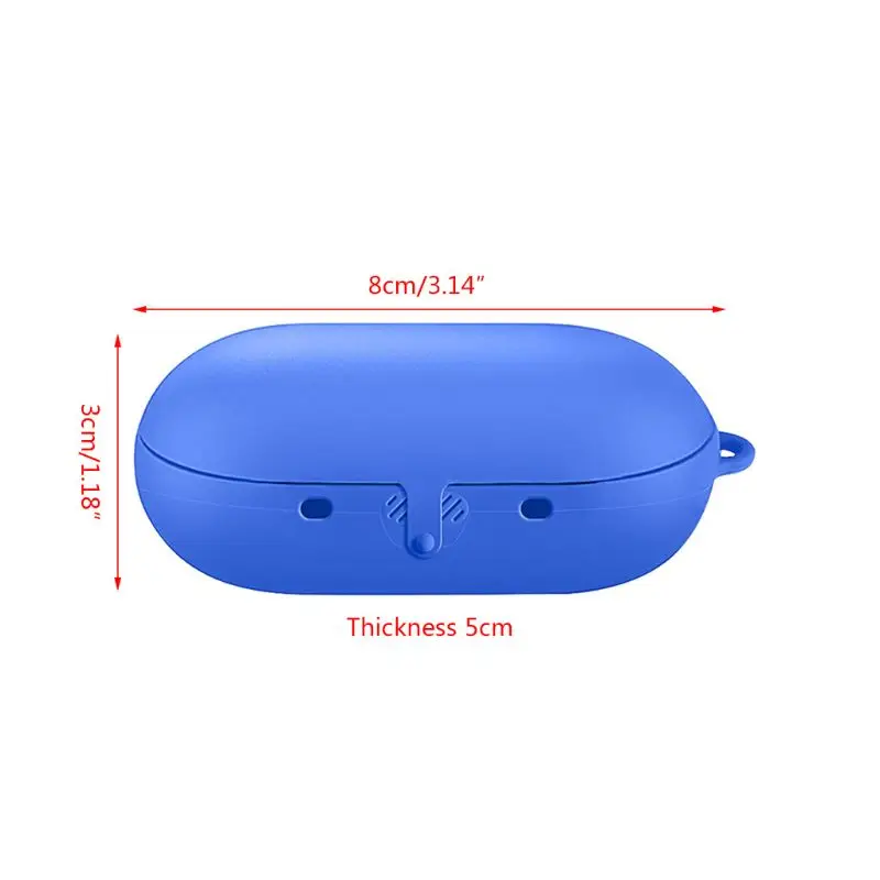 Противоударный гибкий силиконовый защитный чехол с карабином для Samsung Gear IconX 2018
