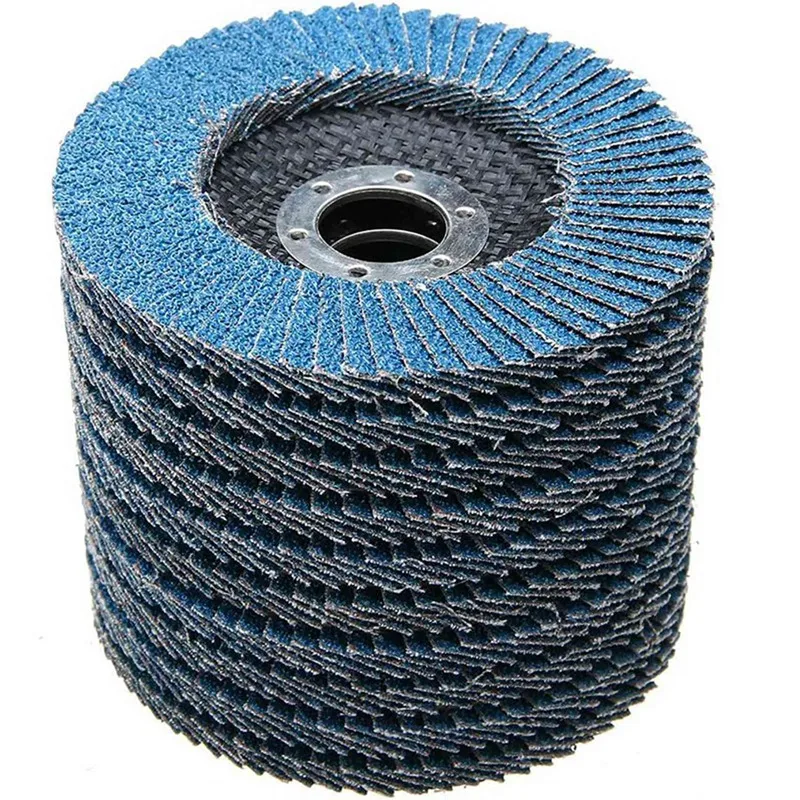 

10Pcs Flap Discs Fan Discs (115mm) with Metal File Set, Jewelers File Set 10 Pcs