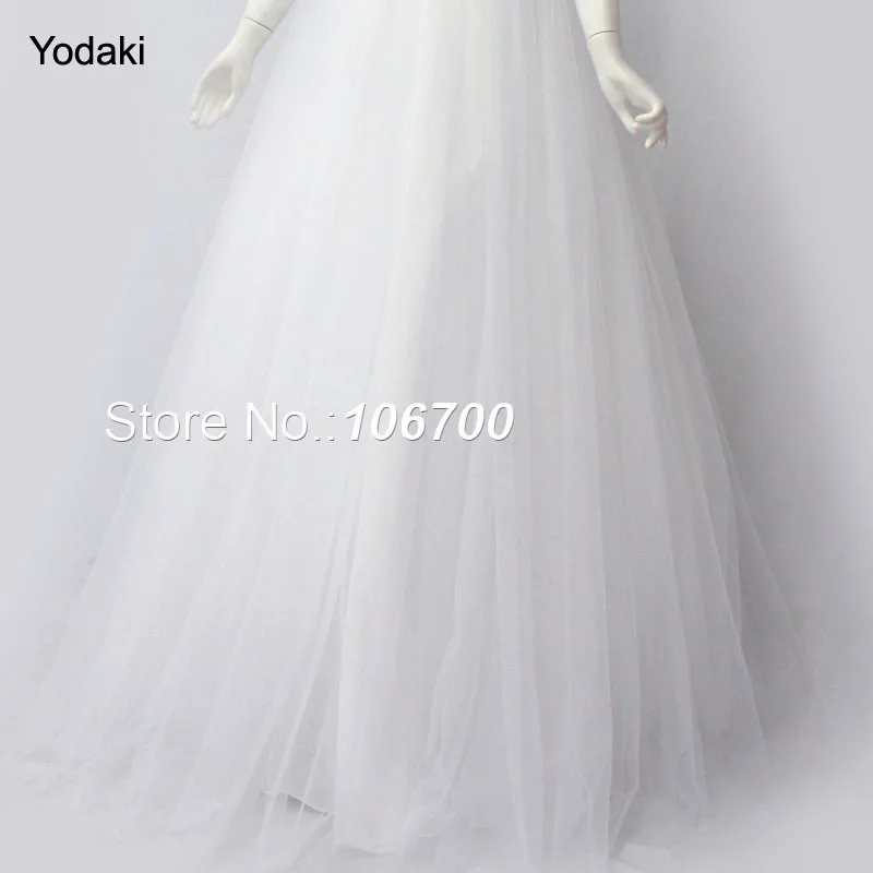 Белый Длинное вечернее платье из двух частей с объемной вышивкой и бисером, со съемным шлейфом, свадебное платье для выпускного - Цвет: Белый