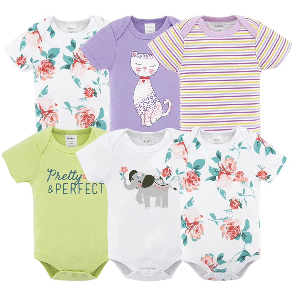 HY21002116 Honeyzone 6 шт. Детские боди из хлопка цельный короткий рукав Roupa De Bebes летний комплект одежды для маленьких мальчиков - Цвет: HY21002116