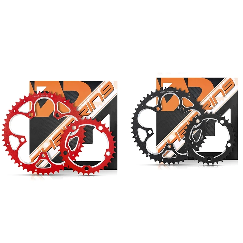 

WEST BIKING Road Bicylcle 110BCD 34T 50T, узкая широкая передняя звезда для велосипеда, сверхлегкая передняя Звездочка из сплава Cnc для скалолазания