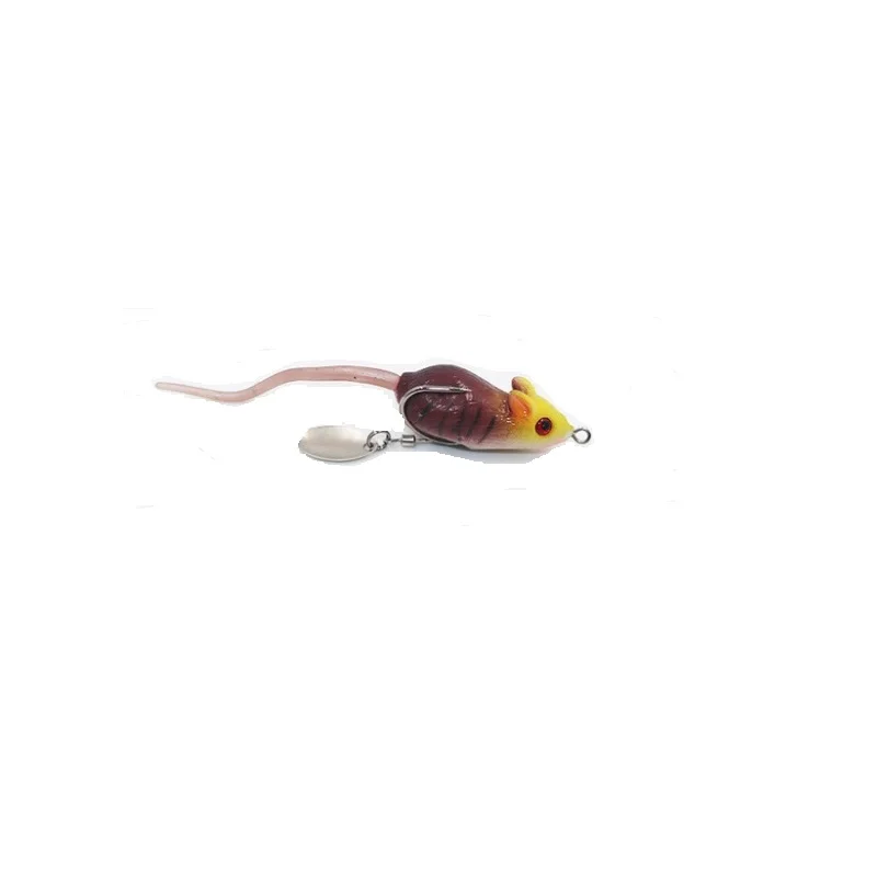 

6cm 10g ordinary poper Fake Mouse Lure for fishing black fish on water surface