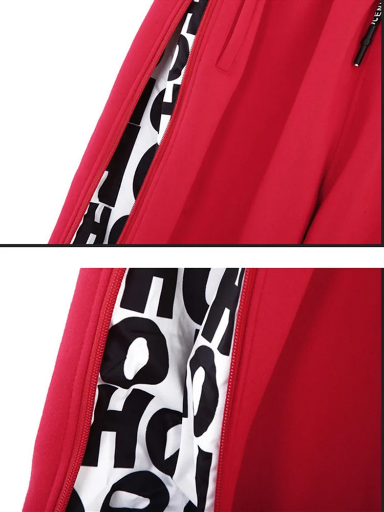 

fashion hip hop streetwear loosepants women new Letter cargo pants women lacing trousers Autumn Winter Side zipper sweatpants