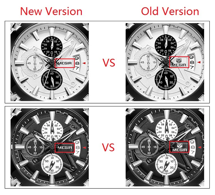 

MEGIR Original Men Quartz Watch Reloj Hombre Leather Business Watches Man Clock Chronograph Army Military Watch Sport ML2020